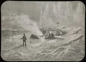 Image: Overturned Boat, Engraving
